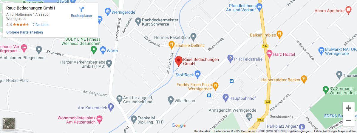 dachdecker raue google maps